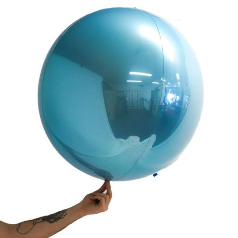 Foil Balloon Loon Balls 24'' - Metallic Light Blue
