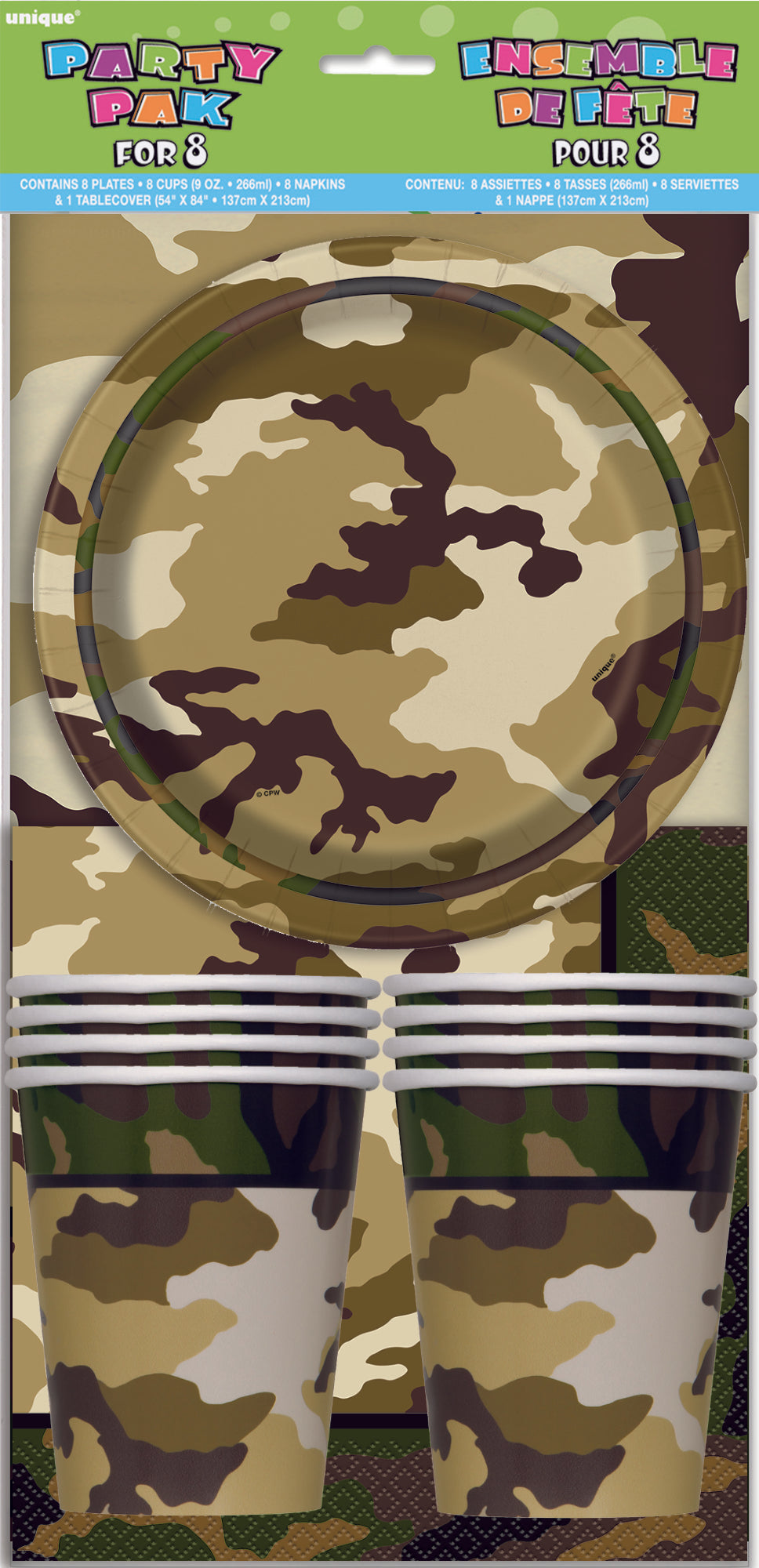 Party Kit - Military Camo Party Pack