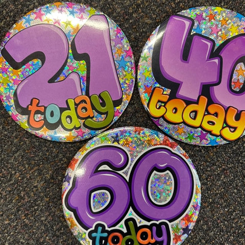 Badges - Birthday Giant Number