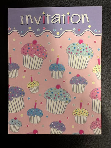 Invites - Cupcake Invitation Pad of 25