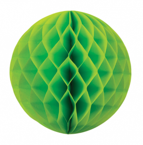 Honeycomb Ball Lime Green 25cm