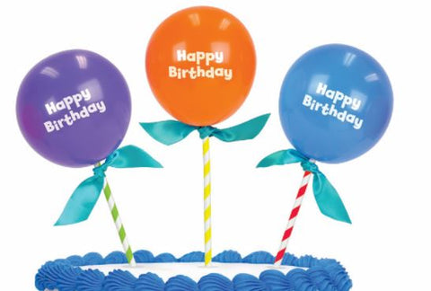 Cake Topper - Happy Birthday Mini Balloon