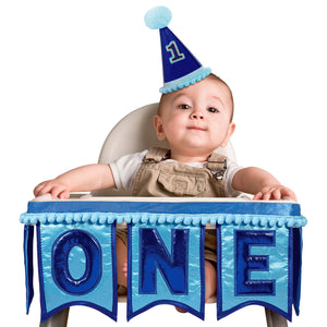 1ST Birthday Boy Deluxe High Chair Decorations