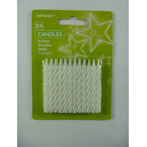 Candle - Candy Stripe White