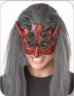 Mask - Devil Half Face w/Hair
