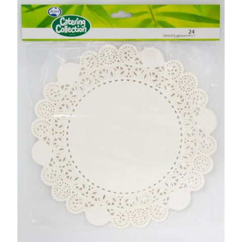 Paper Doilies - White Round Doyley 10.5in P24