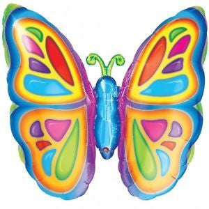 Foil Balloon Supershape - Bright Butterfly