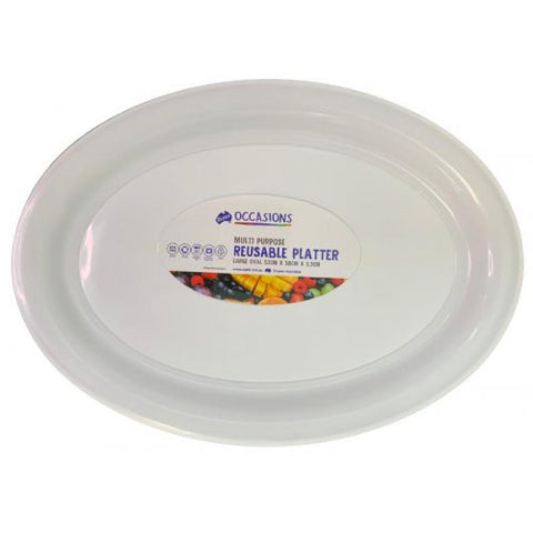 Serving Platter - Large Oval Reusable Platter