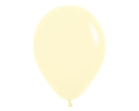 Sempertex 12" Latex Balloon - Pastel Matte Yellow 12" Pk25