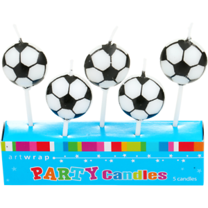 Candles - Soccer Balls 5 pc