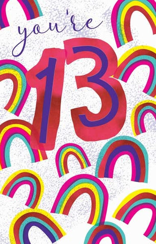 Birthday Card - You are 13
