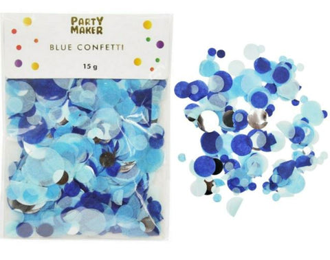 Blue Gold Tissue Paper Metallic Foil Confetti