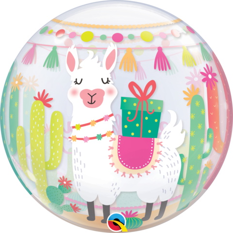 Bubble Balloon 22" - Llama Birthday Party
