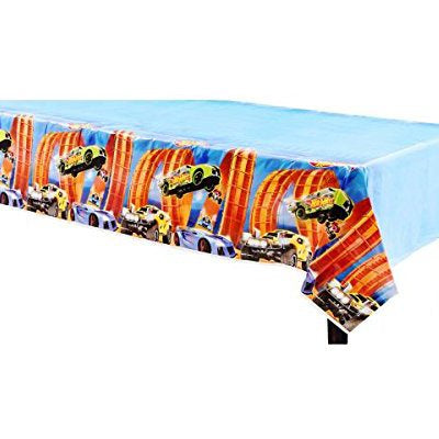 Plastic Table Cover - -Hot Wheels Wild Racer