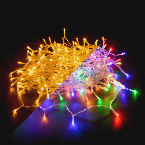 LED Light - 420 Dual Colour Connectable String Lights Clear Cable