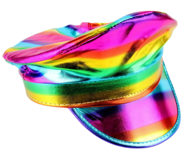 Party Hat - Rainbow Metallic Cap