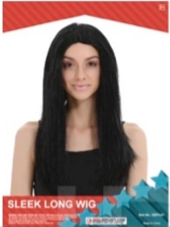 Party Wig - Sleek Long Wig (Black)
