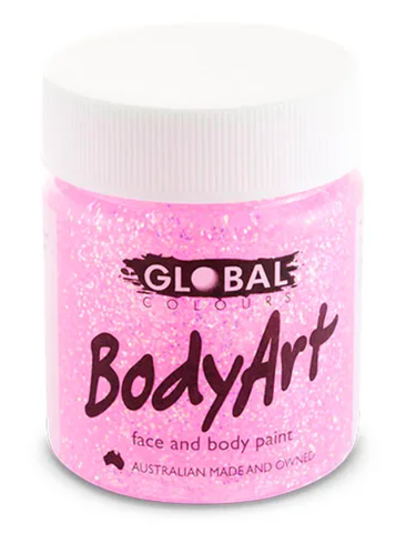 Face & Body Paint - Pink Glitter 45ml