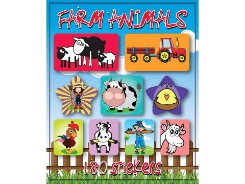 Sticker Book Mini - Farm Animals 180 Pcs