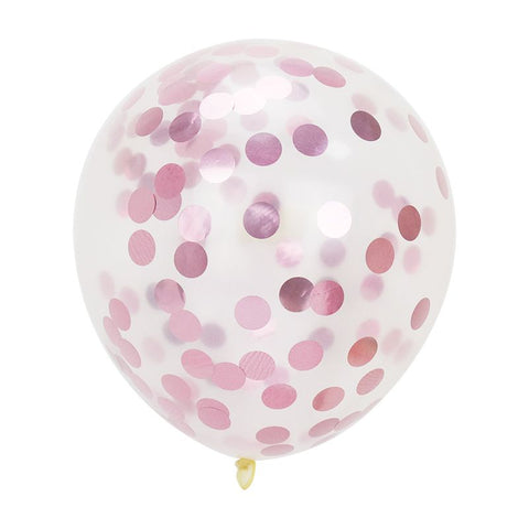 Confetti Balloon 11" - Rose Gold Pk5