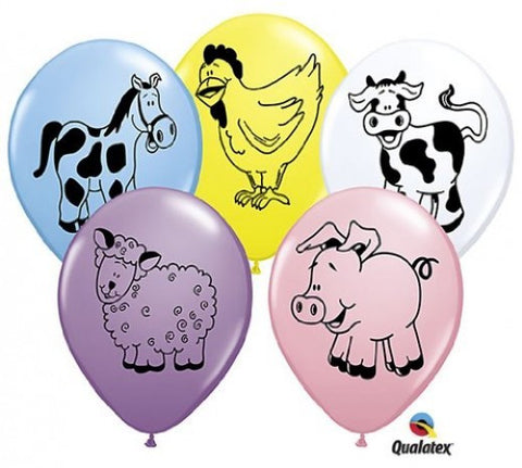 Qualatex 11" Print Latex - Farm Animal Asstd