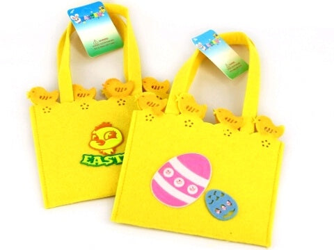 Bag - Easter Felt Bag Yellow Chick Design