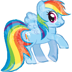 Foil Balloon Supershape - My Little Pony Rainbow Dash