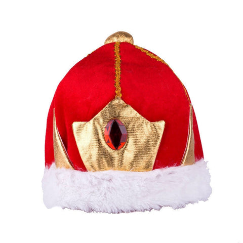 King Hat - Soft Gold/Red Cap