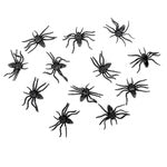 Spider - Plastic Spider Black 12Pcs