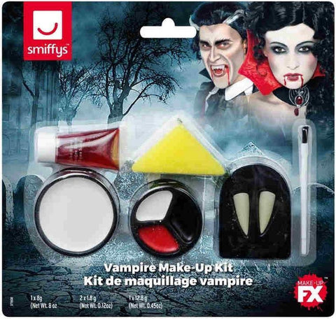 Vampire Make Up Kit - With Fangs Sponge