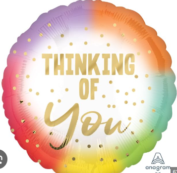 Foil Balloon 18" - Thinking of You Colourful