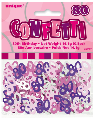 Confetti Scatter - 80th Glitz Pink