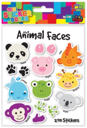 Party Stickers - Animal Faces