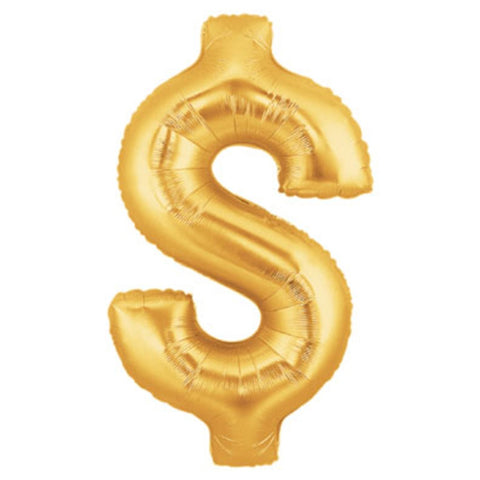 Foil Balloon Megaloon - $ Dollar Gold