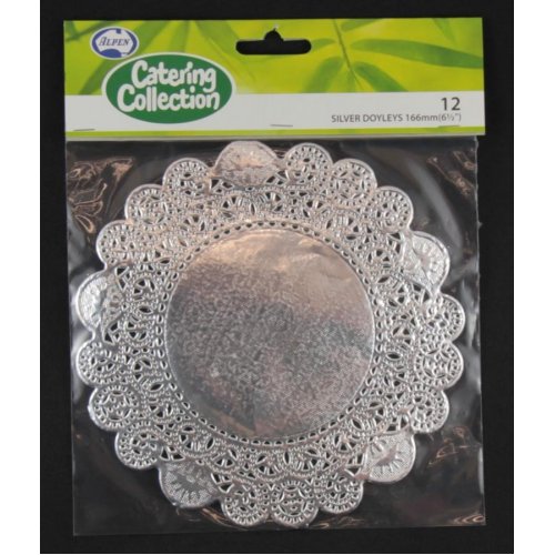 Doilies - Gold/Silver Doyleys 6.5" Round Pack of 12