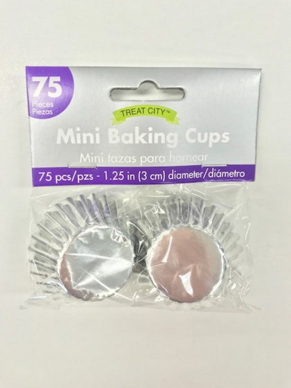 Cupcake Case - Baking Cups Mini Gold/Silver 75pcs