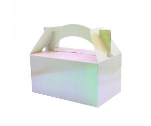 Paper Boxes - Lunch Box  Iridescent 5pk