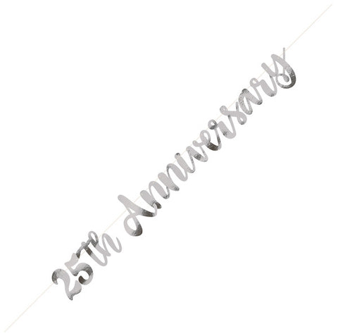 Banner - 25th Anniversary Silver Jointed Banner