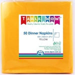 Dinner Napkins - Yellow  2ply Pk 50