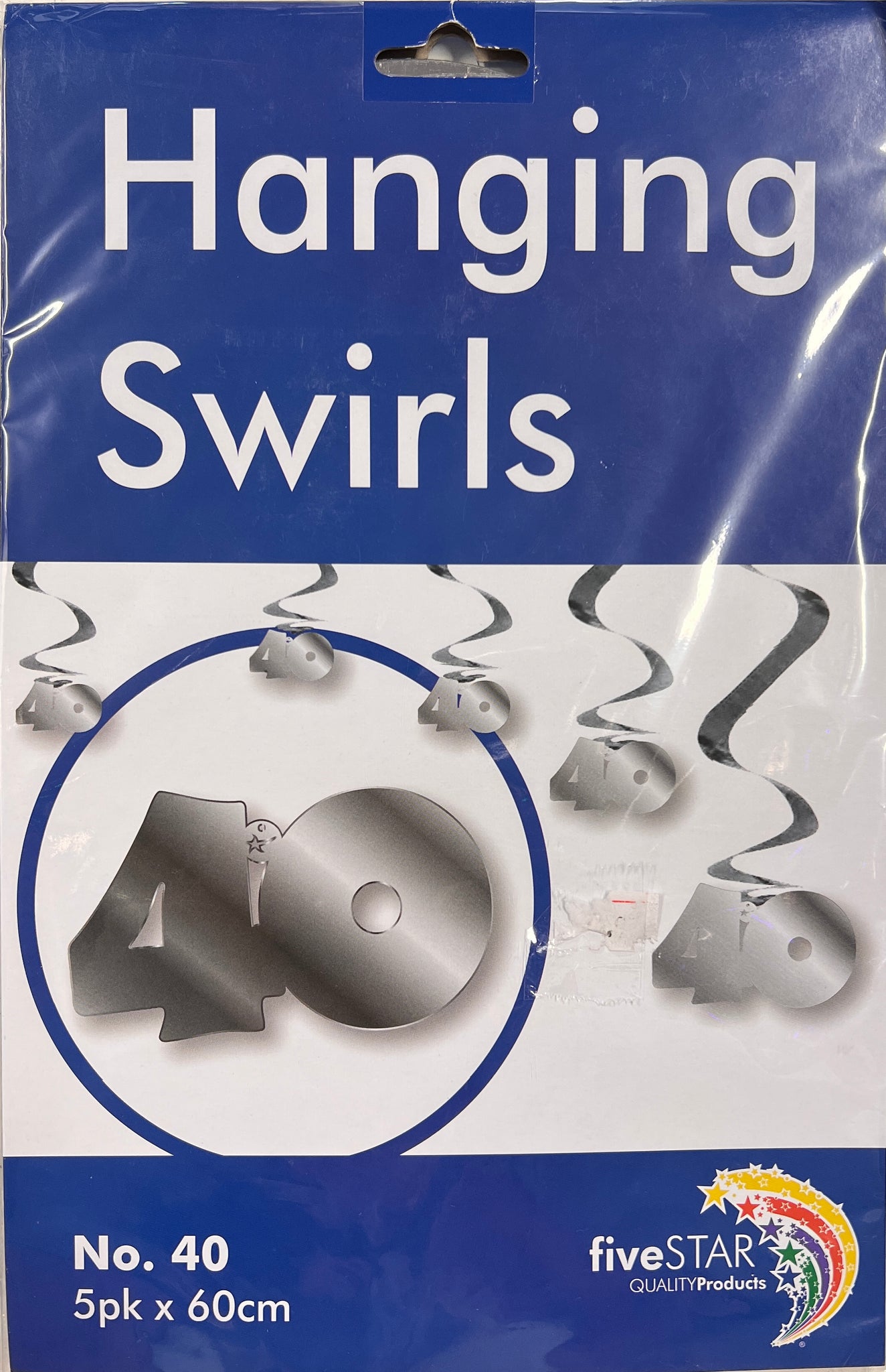 Hanging Swirls - FS 40th Metallic Silver-5pk