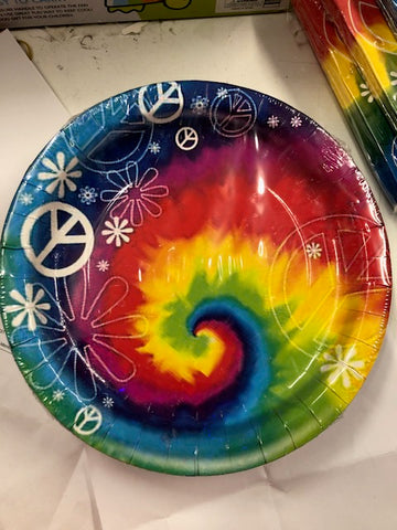 Paper Plate - Hippie 9" Round Plate