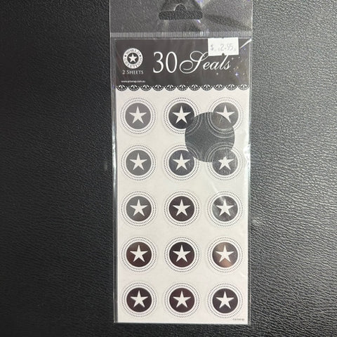 Sticker - Seal Star Silver