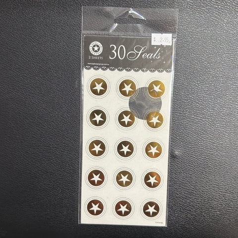 Sticker - Seal Star Gold