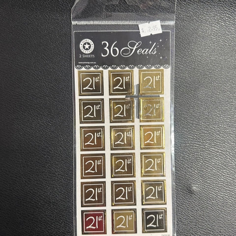Sticker - 21st Gold Seals