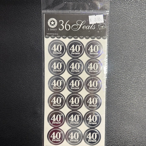 Sticker -  40th Silver Seals