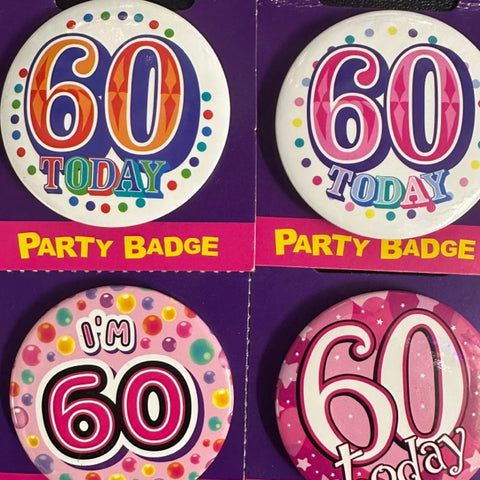 Badge - 60th Birthday