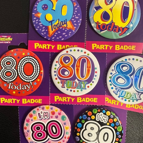 Badge - 80th Birthday