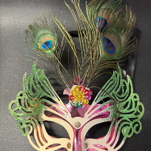 Mask - Peacock Feathers