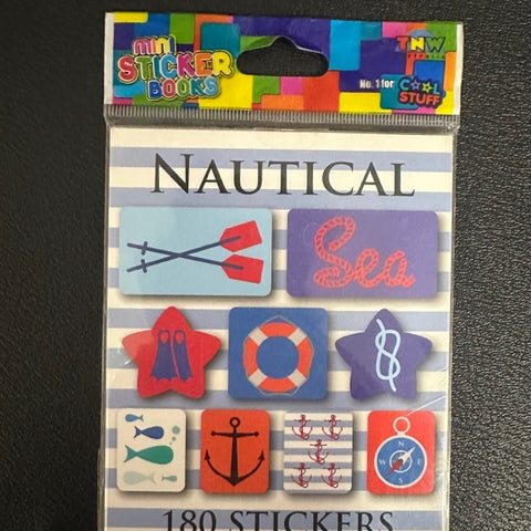 Sticker Book Mini - Nautical 180 Sitckers