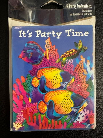Invites - It's Party Time Invitation 8pk